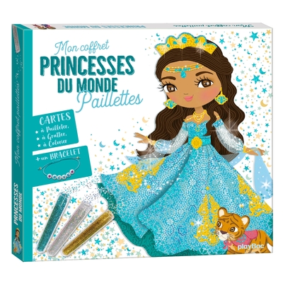 Image de Mon coffret paillettes - Princesses du monde