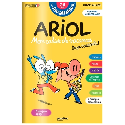 Picture of Cahier de vacances 2025 Ariol - Les incollables - CE1 au CE2 - 7/8 ans