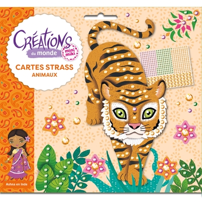 Picture of Minimiki - Cartes strass animaux - Créations du monde