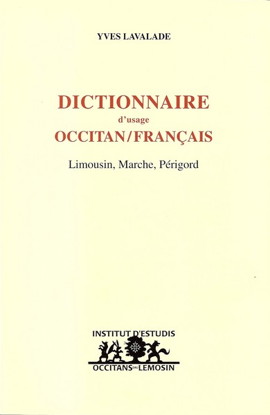 Picture of Dictionnaire d'usage occitan/français (Limousin, Marche, Périgord)