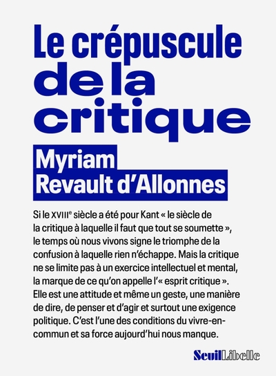 Picture of Le Crépuscule de la critique