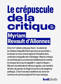 Picture of Le Crépuscule de la critique