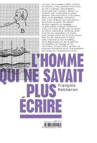 Picture of L'homme qui ne savait plus écrire
