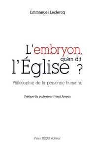 Picture of L'embryon, qu'en dit l'Église ?