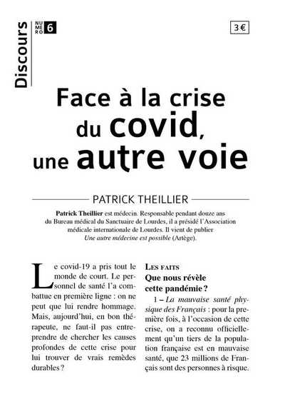 Image de Discours n°6 - Face à la crise du covid, une autre voie
