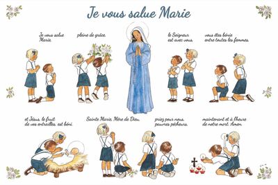 Image de Carte A5 Je vous salue Marie