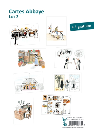 Picture of Série de 8 cartes Abbaye Lot 2
