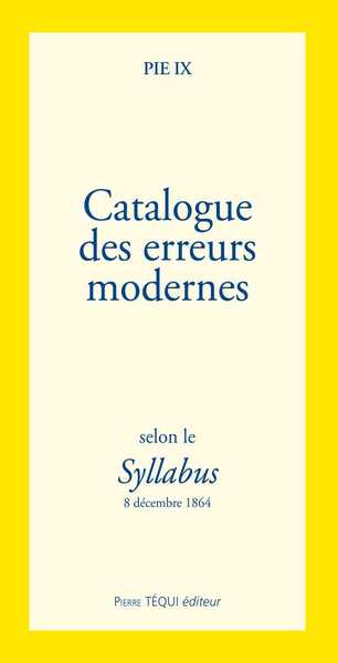 Image de Catalogue des erreurs modernes