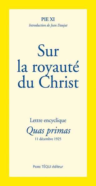 Image de Sur la royauté du Christ