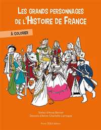 Image de Les grands personnages de l'Histoire de France à colorier