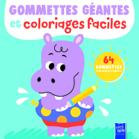 Image de L'hippopotame - Gommettes géantes