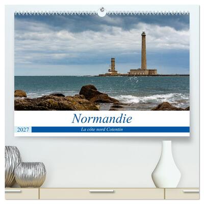 Picture of Normandie, la côte nord Cotentin (Calendrier mural haut de gamme 2027 DIN A2 vertical), CALVENDO calendrier mensuel