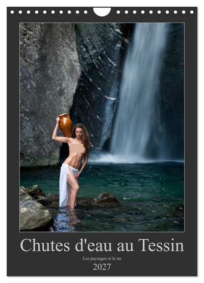 Image de Chutes d'eau au Tessin (Calendrier mural 2027 DIN A4 horizontal), CALVENDO calendrier mensuel
