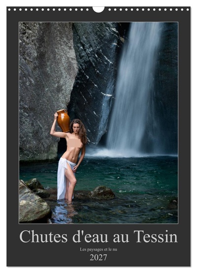 Image de Chutes d'eau au Tessin (Calendrier mural 2027 DIN A3 horizontal), CALVENDO calendrier mensuel