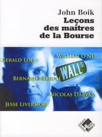 Picture of Leçons des maîtres de la Bourse