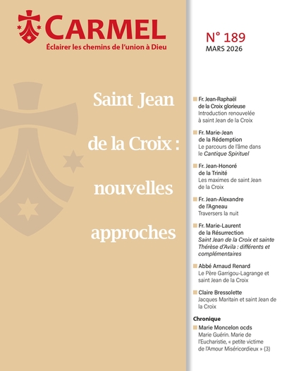 Image de Revue Carmel  n°189 Mars 2026 - Saint Jean de La Croix : Saint et docteur