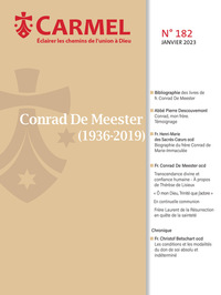 Image de Revue Carmel - Conrad De Meester (1936-2019)