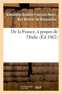 Picture of De la France, à propos de l'Italie