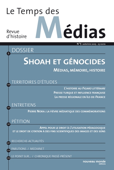 Picture of Le Temps des médias n° 5