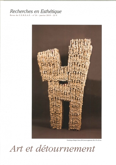 Image de Recherches en Esthétique N°24 Art et détournement - janvier 2019