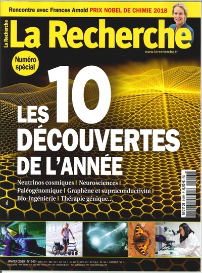 Picture of La Recherche N°543 - Les 10 découvertes de l'année - janvier 2019