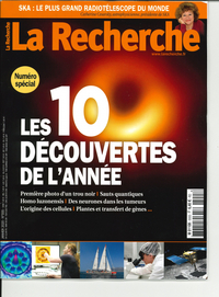 Picture of La Recherche N°555 Les 10 decouvertes de l'année  - janvier 2020