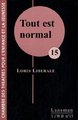 TOUT EST NORMAL (9782872828135-front-cover)