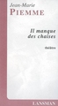 IL MANQUE DES CHAISES (9782872824779-front-cover)