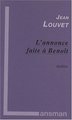 L'ANNONCE FAITE A BENOIT (9782872825301-front-cover)