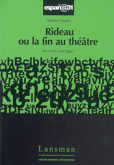 RIDEAU OU LA FIN AU THEATRE (9782872824922-front-cover)