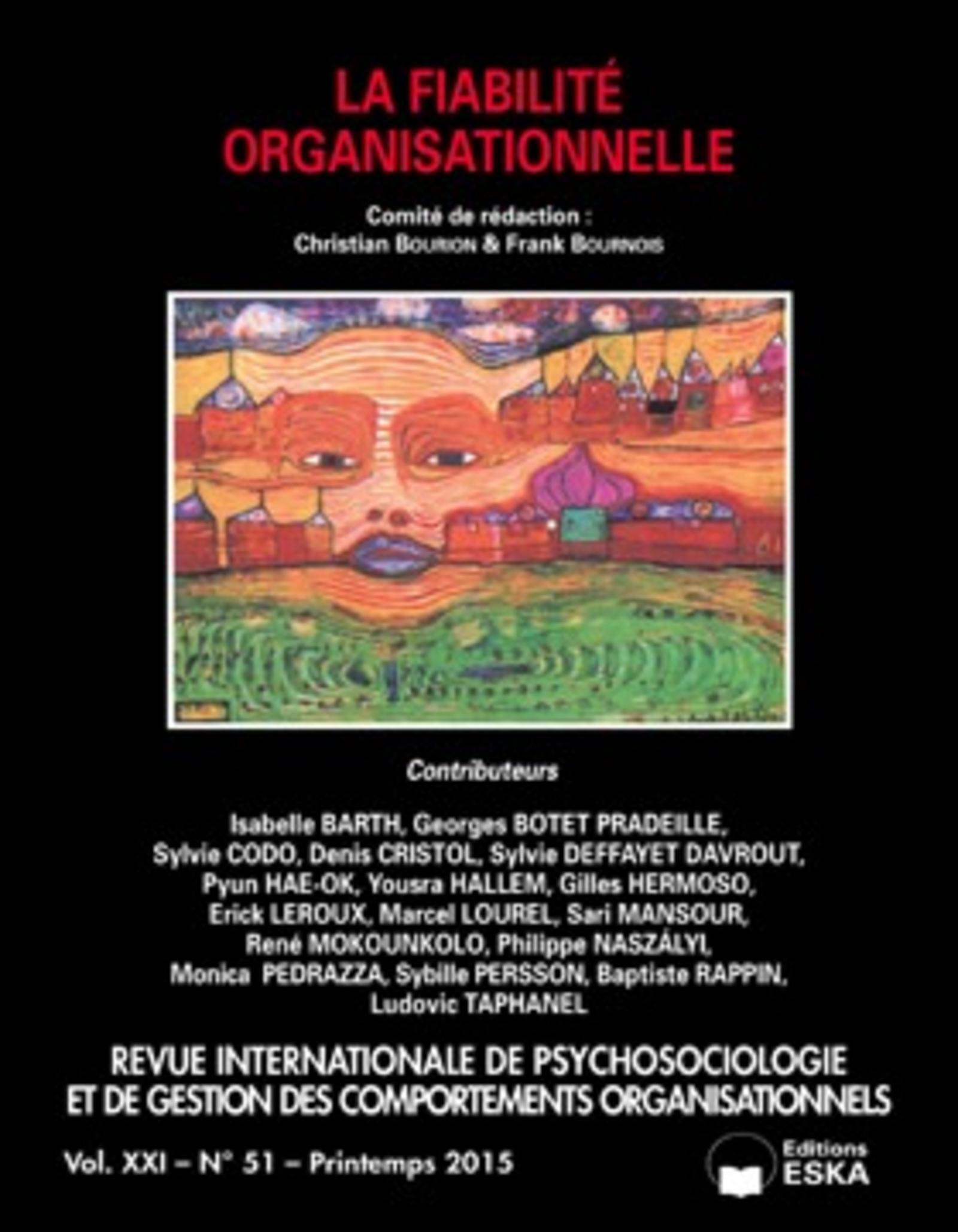 RIP N51 VOL XIX LA FIABILITE ORGANISATIONNELLE (9782747224468-front-cover)