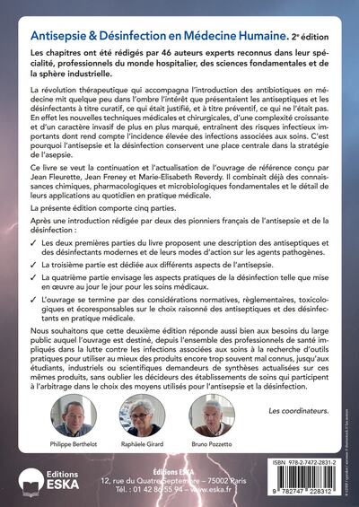 Antisepsie et Désinfection en médecine humaine. 2eme édition, OUTILS PRATIQUES POUR LA PREVENTION DES INFECTIONS ASSOCIEES AUX S (9782747228312-back-cover)