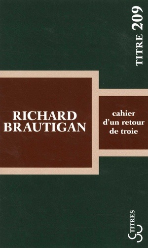 CAHIER D'UN RETOUR DE TROIE (9782267031058-front-cover)