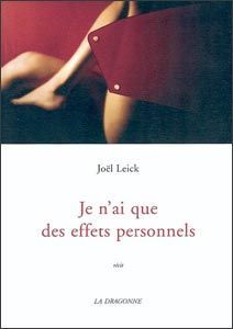 Je N'Ai que des Effets Personnels (9782913465329-front-cover)