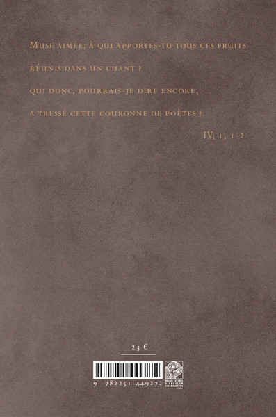 Anthologie grecque (9782251449272-back-cover)