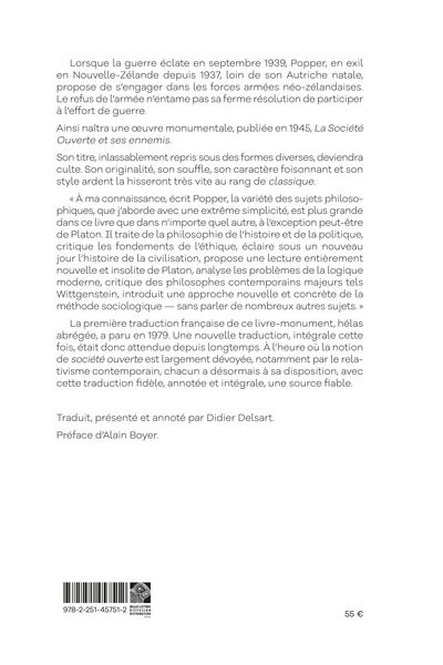 La Société ouverte et ses ennemis (9782251457512-back-cover)