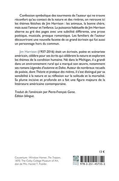 Théorie et pratique des rivières (9782251457352-back-cover)