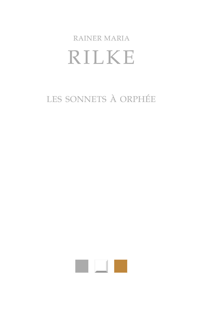 Les Sonnets à Orphée (9782251451053-front-cover)