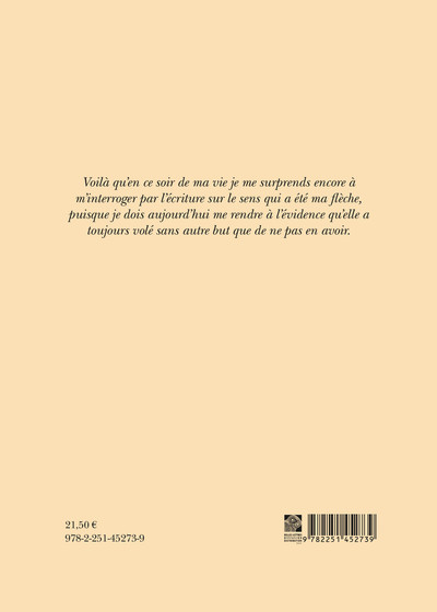 Beauté j’écris ton nom, Par la main des libertés du peintre (9782251452739-back-cover)