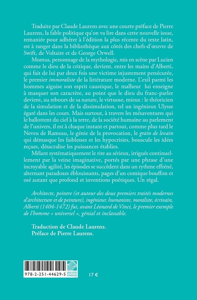 Momus ou le Prince, Fable politique (9782251446295-back-cover)