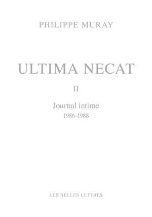Ultima Necat II, Journal intime 1986-1988 (9782251445502-front-cover)