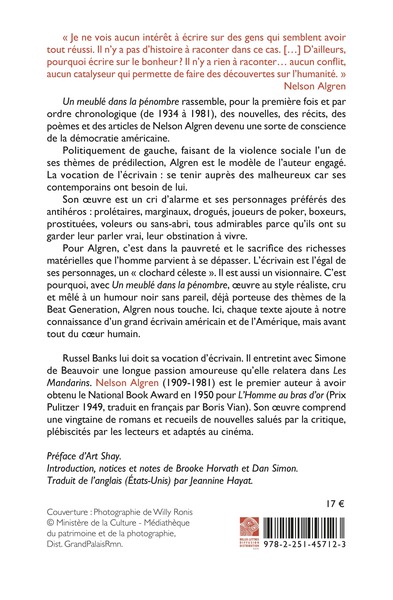 Un meublé dans la pénombre (9782251457123-back-cover)