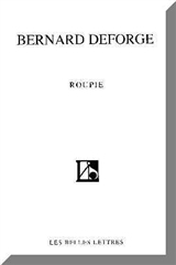 Roupie I, (Sonnets 1979-2002) (9782251442280-front-cover)