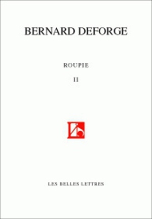 Roupie II, (Sonnets 2003-2007) (9782251443430-front-cover)