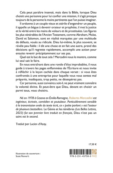 Dieu n'est pas un saint, et autres curiosités de la Bible (9782251457505-back-cover)