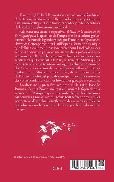 Tolkien et la mémoire de l'Antiquité (9782251457024-back-cover)