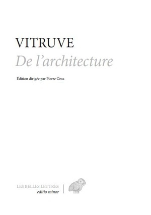 De l'Architecture, De architectura (9782251445076-front-cover)