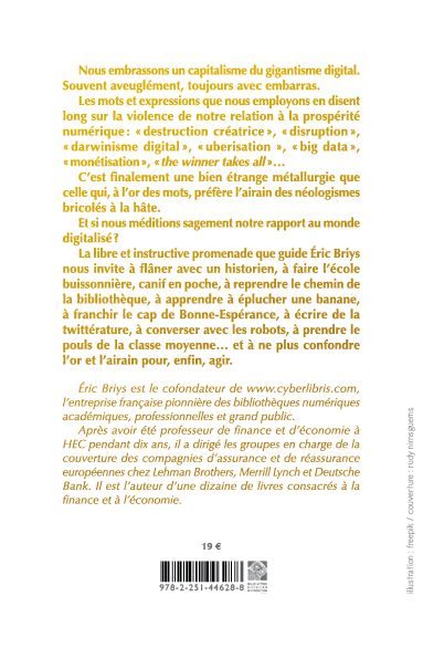 D'Or et d'airain, Penser, cliquer, agir (9782251446288-back-cover)