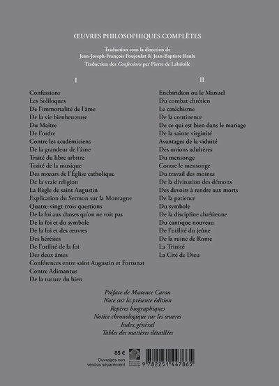 Œuvres philosophiques complètes (9782251447865-back-cover)