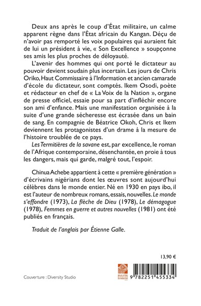 Les Termitières de la savane (9782251455334-back-cover)